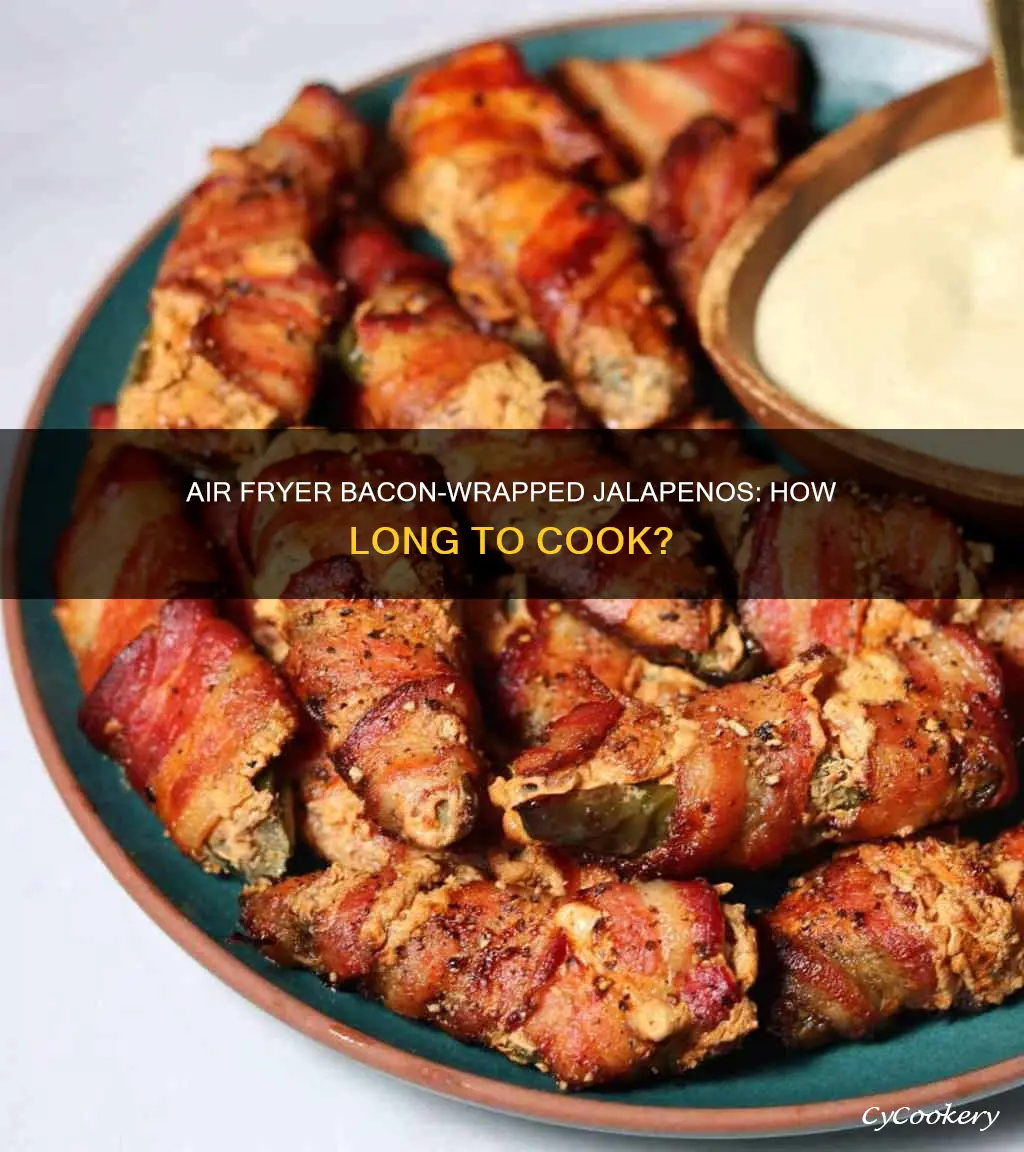 how long for bacon wrapped jalapenos in air fryer