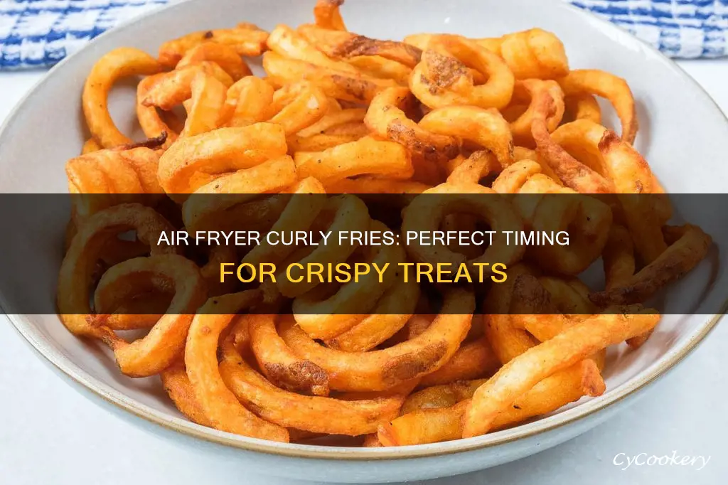 how long for curly fries in air fryer