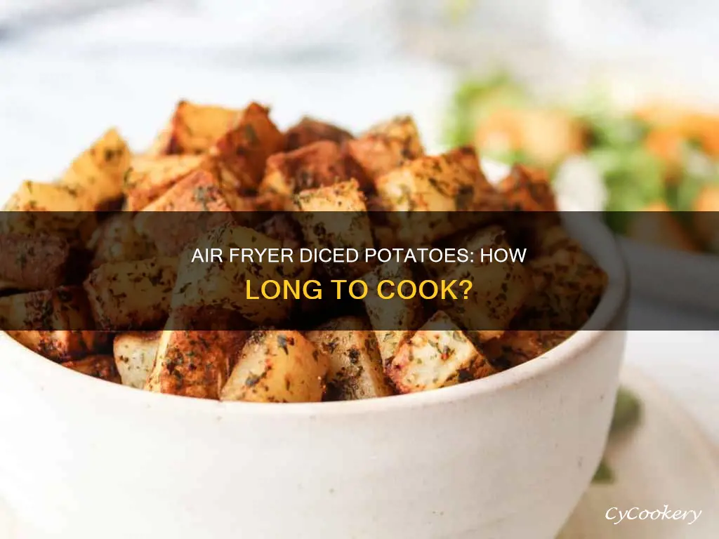 how long for diced potatoes in air fryer