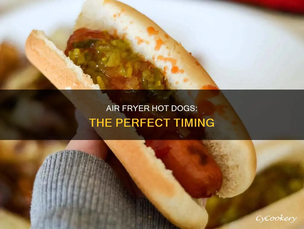 how long for hot dog in air fryer