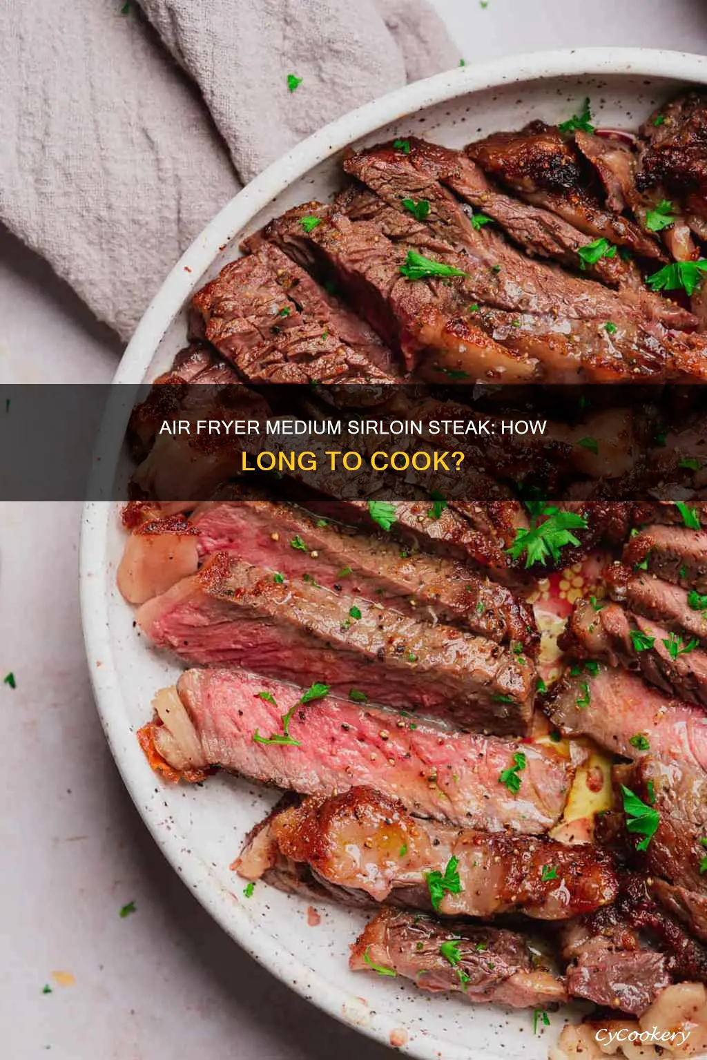 how long for medium sirloin steak air fryer