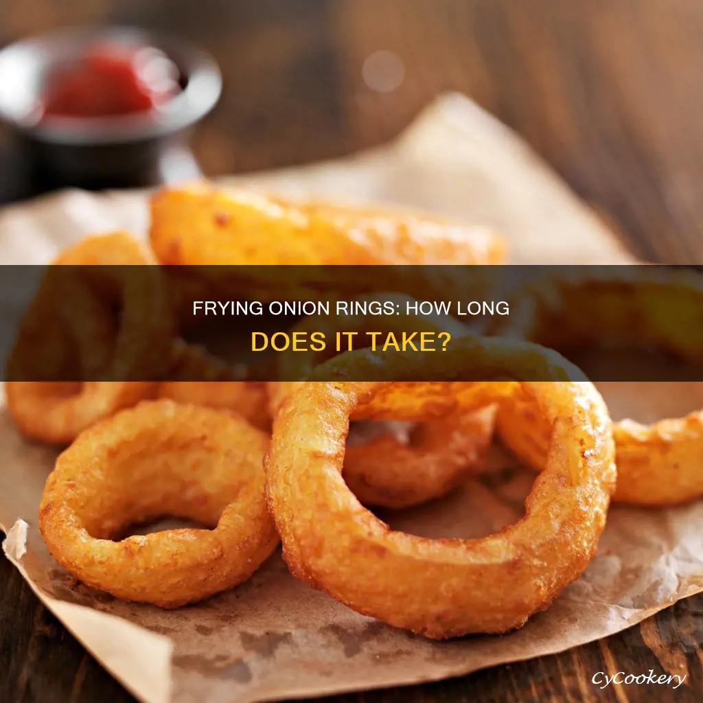 how long for onion rings in deep fryer