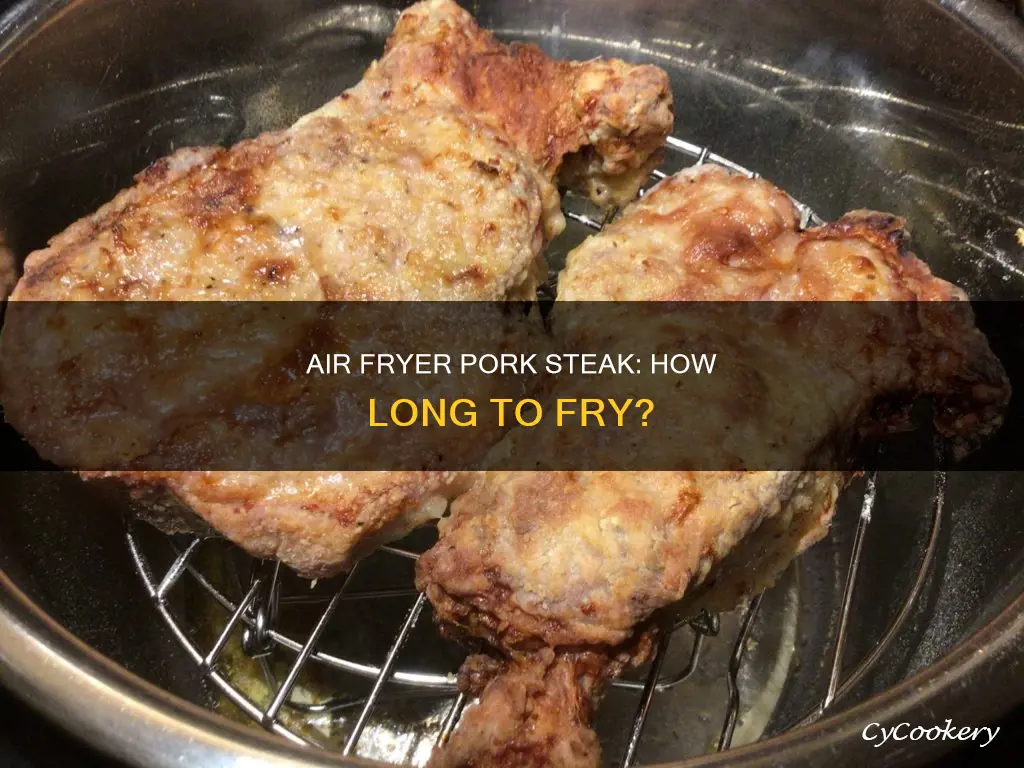 how long for pork steak in air fryer