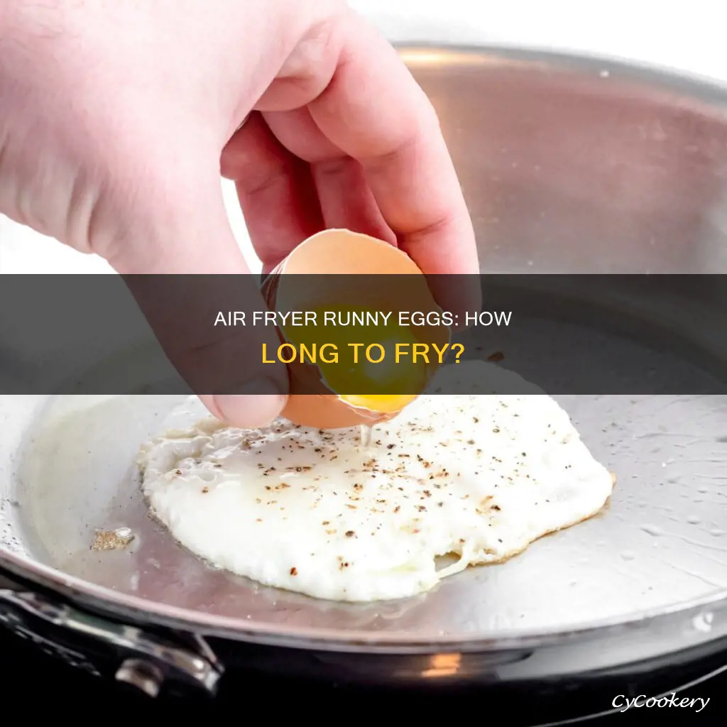 how long for runny eggs in air fryer