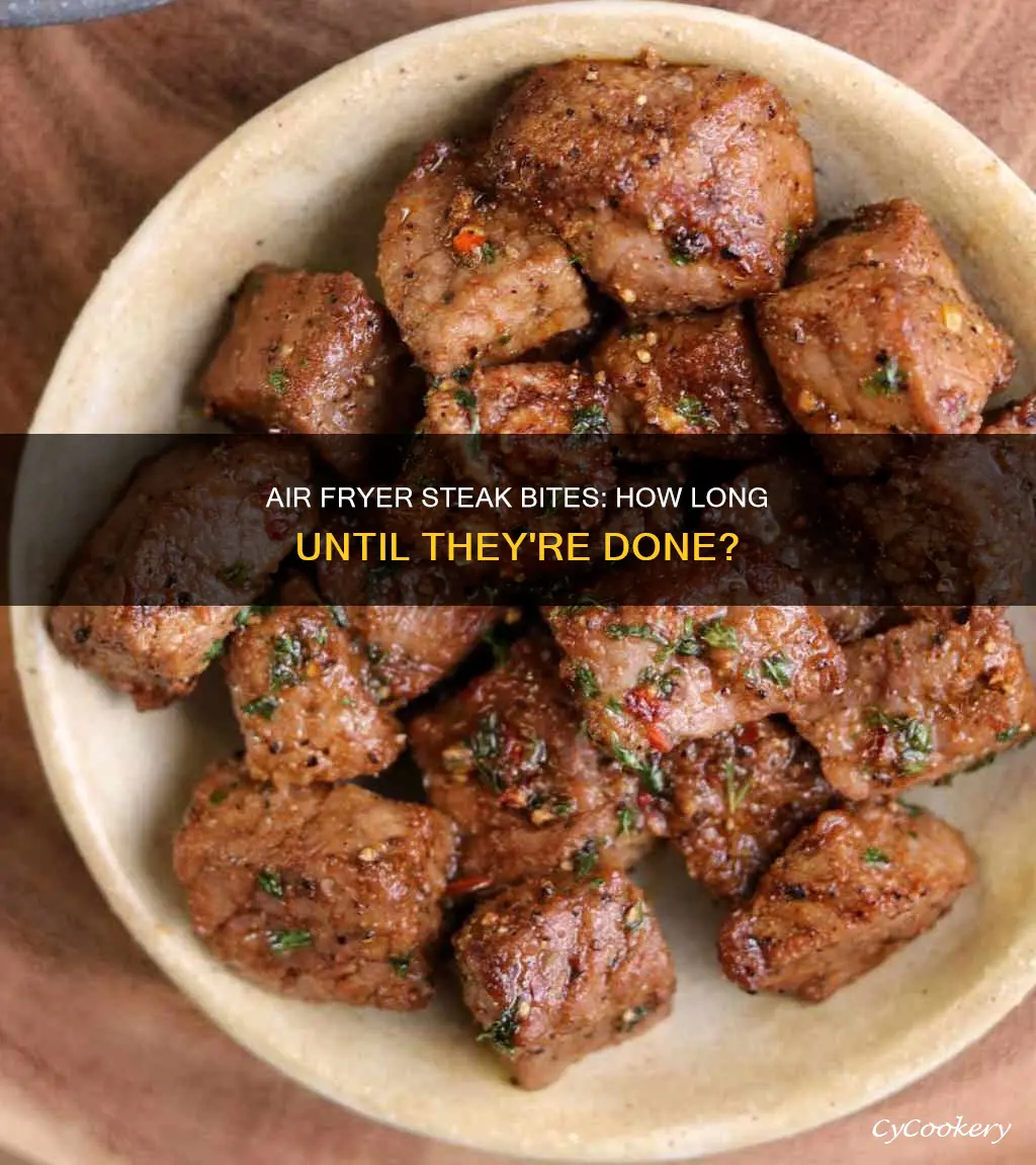 how long for steak bites in air fryer