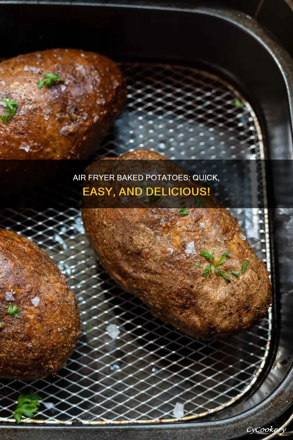 how long for two baked potatoes in air fryer