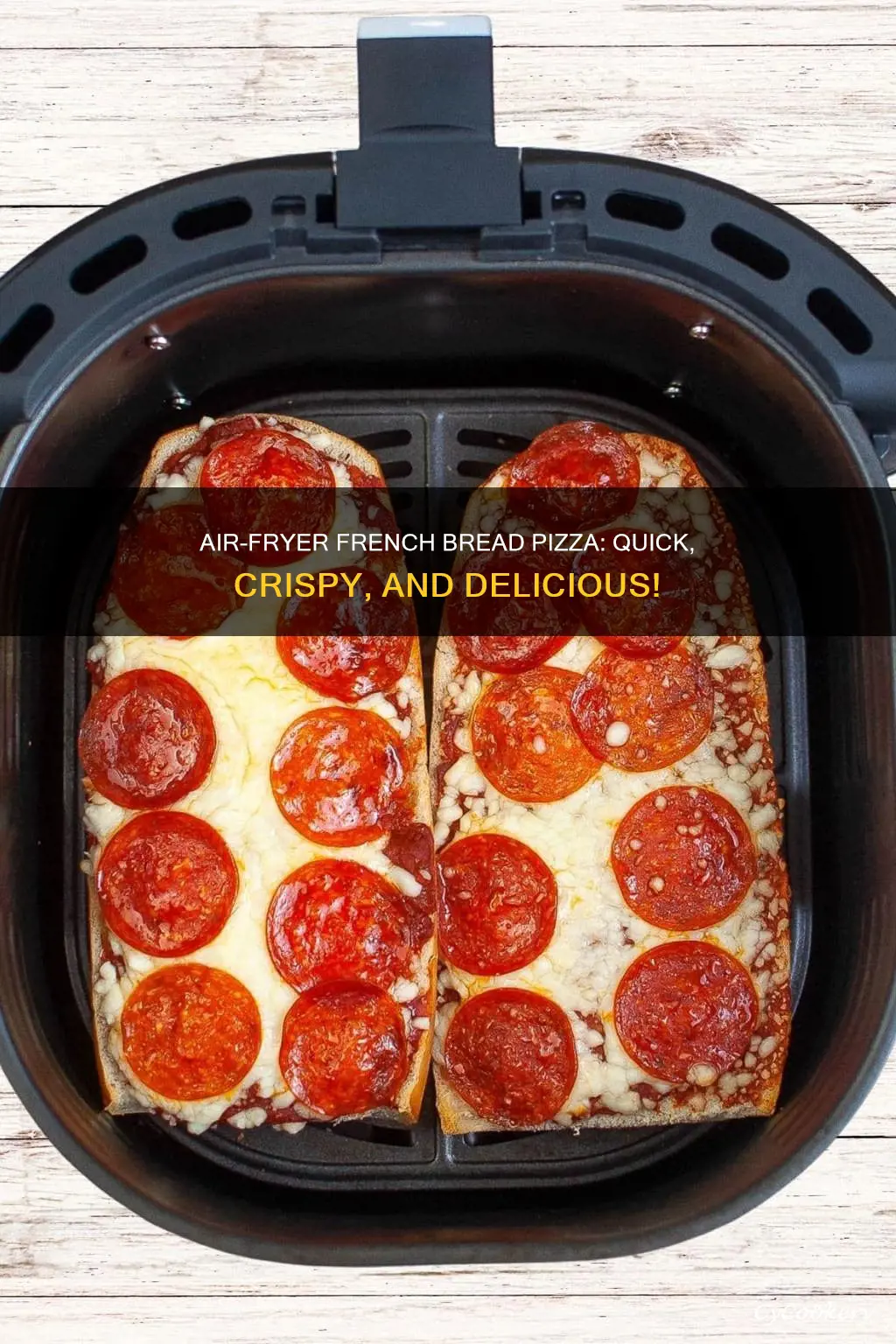 how long french bread pizza in air fryer