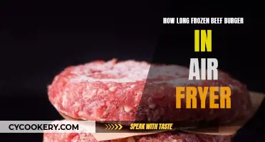 Air Fryer Frozen Beef Burgers: How Long to Cook?