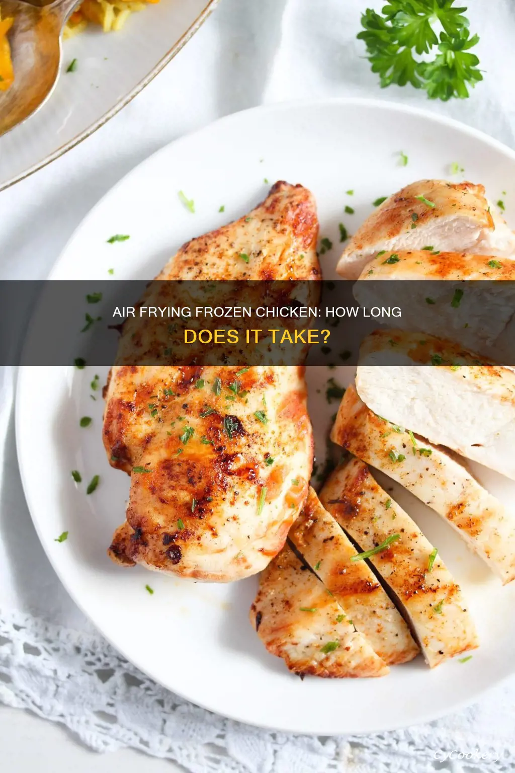 how long frozen chicken air fryer