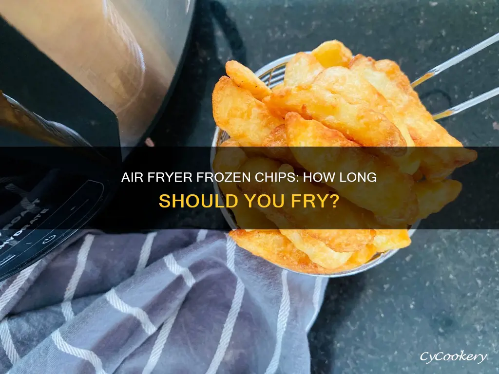 how long frozen chips in air fryer