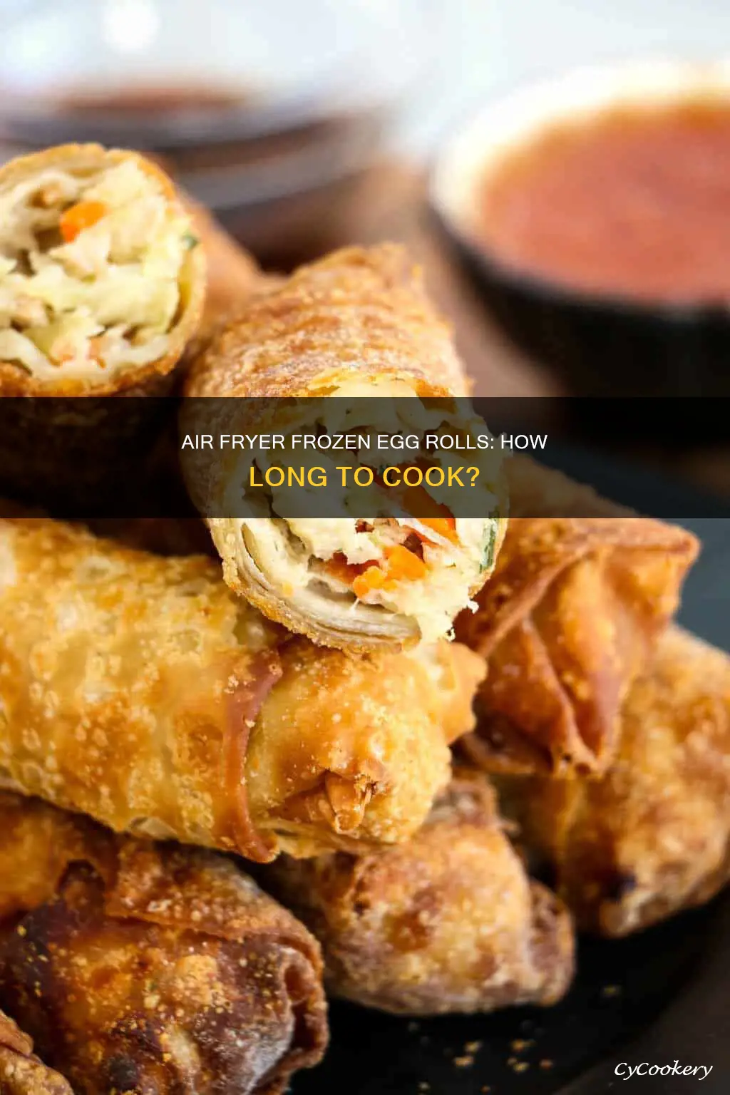 how long frozen egg rolls in air fryer