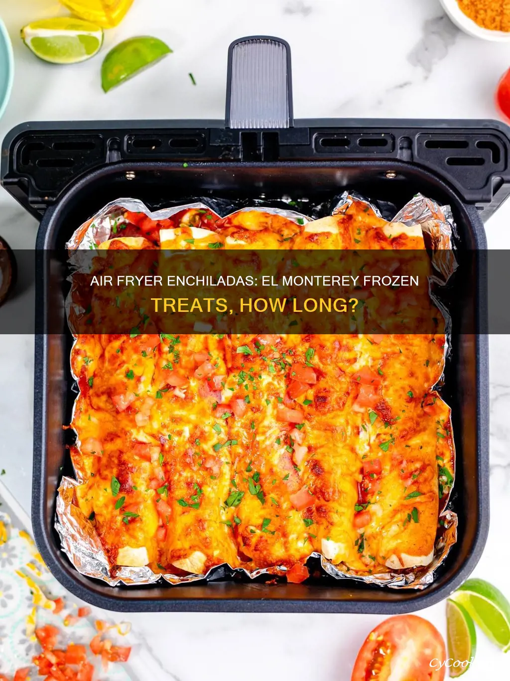 how long frozen el monterey enchiladas in air fryer