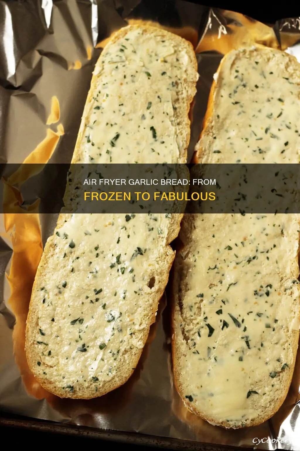 how long frozen garlic bread in air fryer