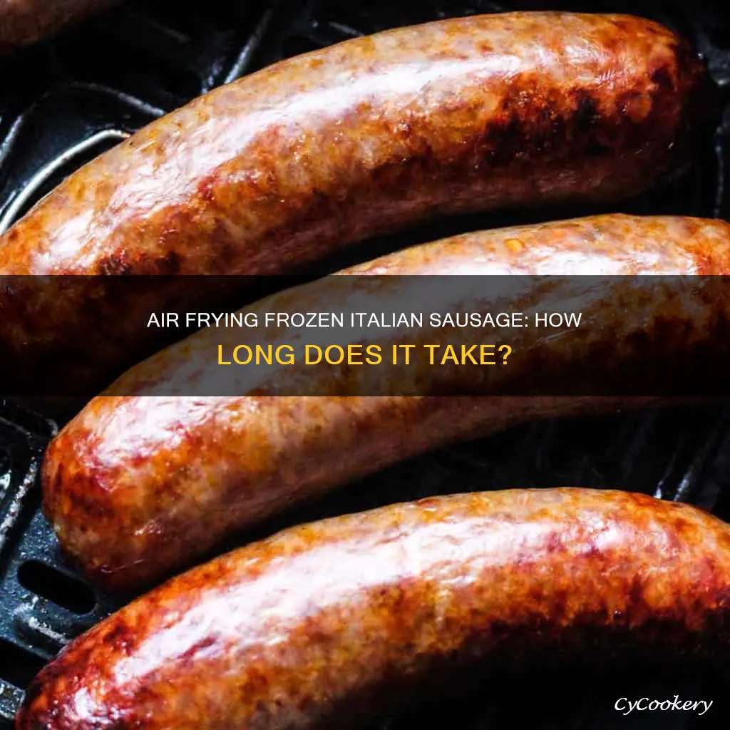 how long frozen italian sausage air fryer