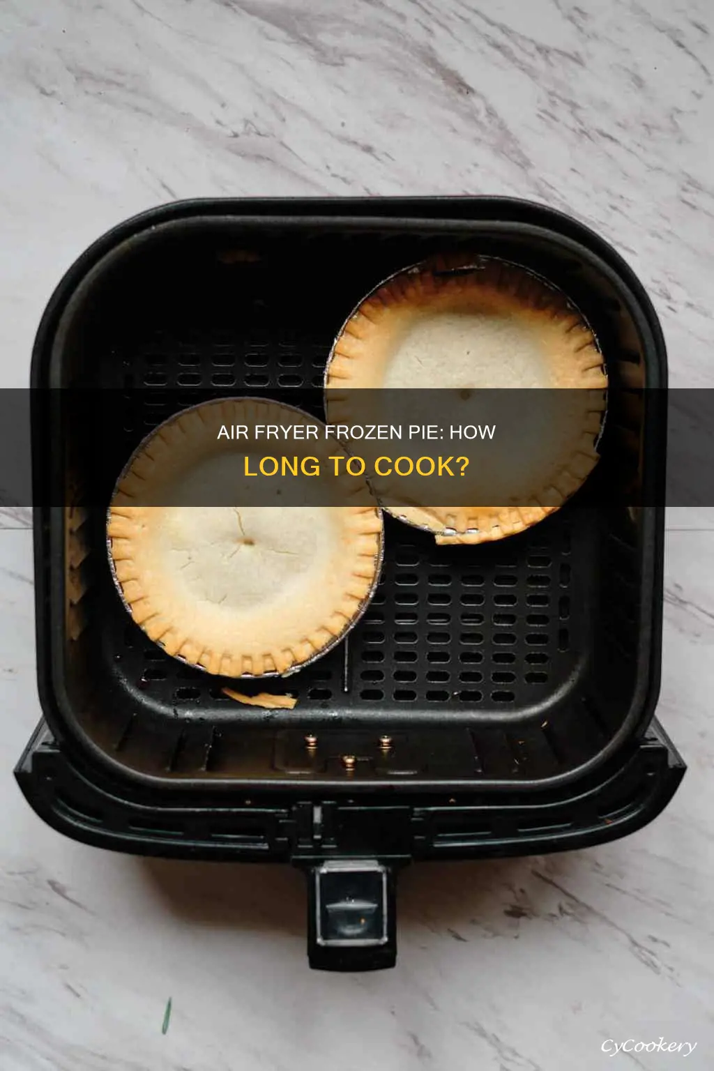 how long frozen pie in air fryer