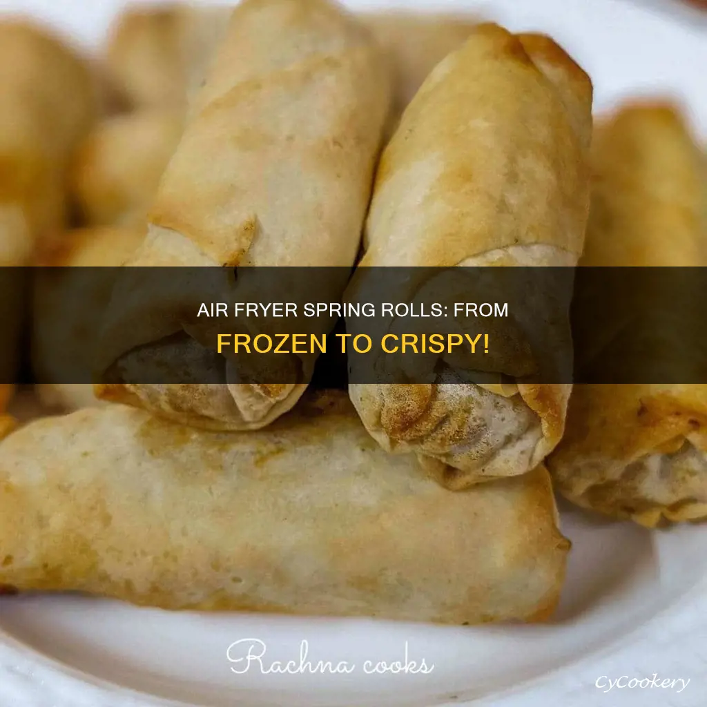 how long frozen spring rolls air fryer