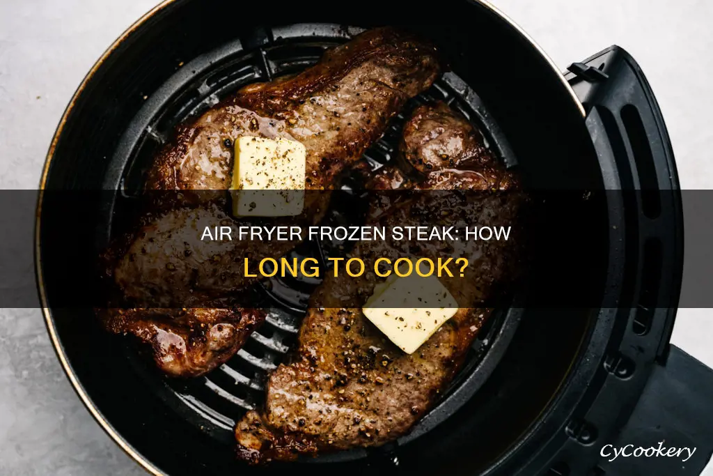 how long frozen steak in air fryer