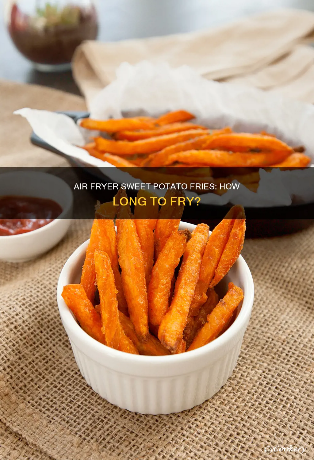 how long frozen sweet potato fries in air fryer