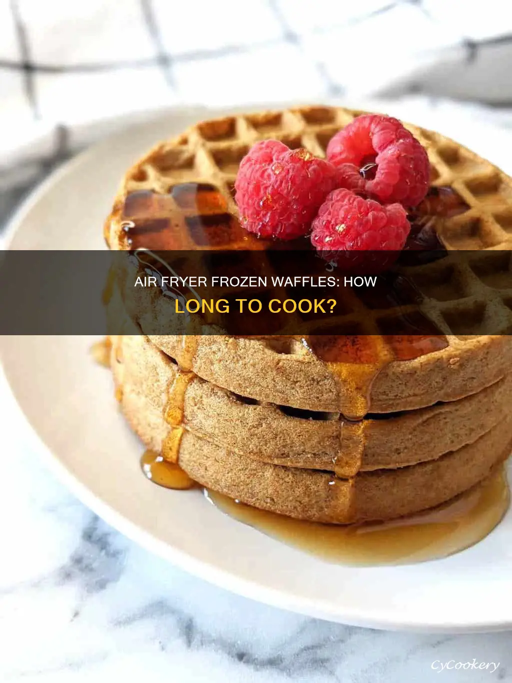 how long frozen waffles in air fryer