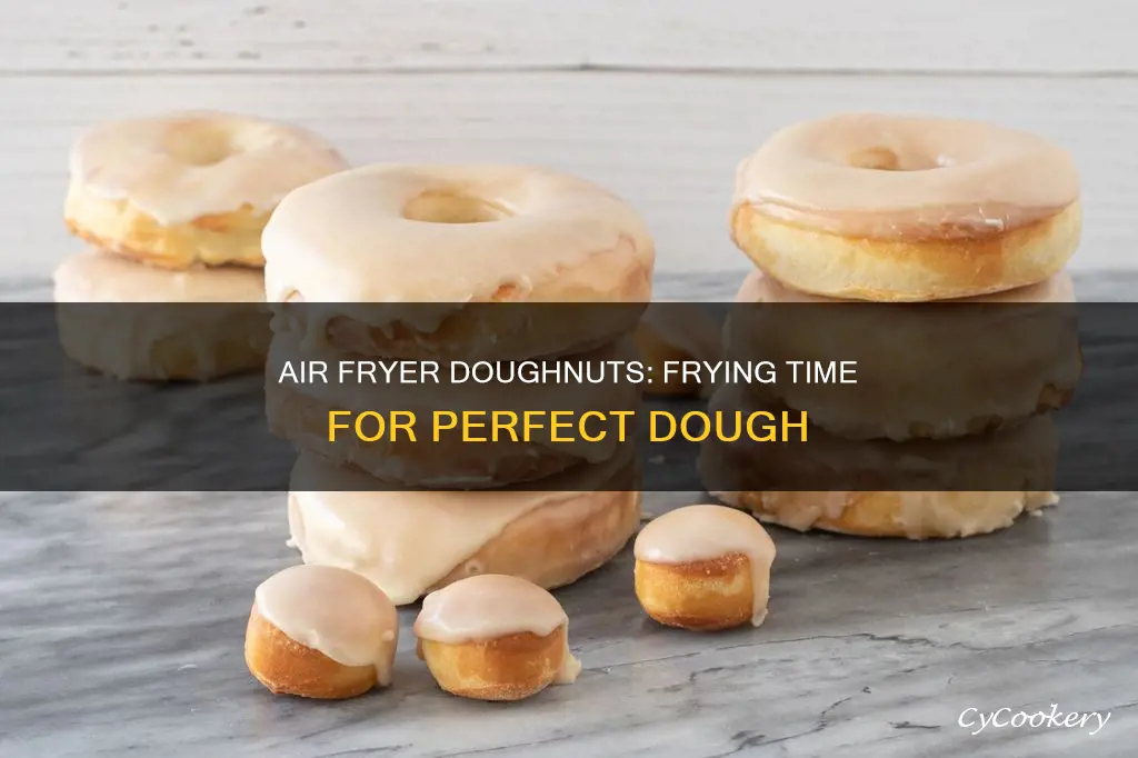 how long in air fryer put dough to make doughnuts