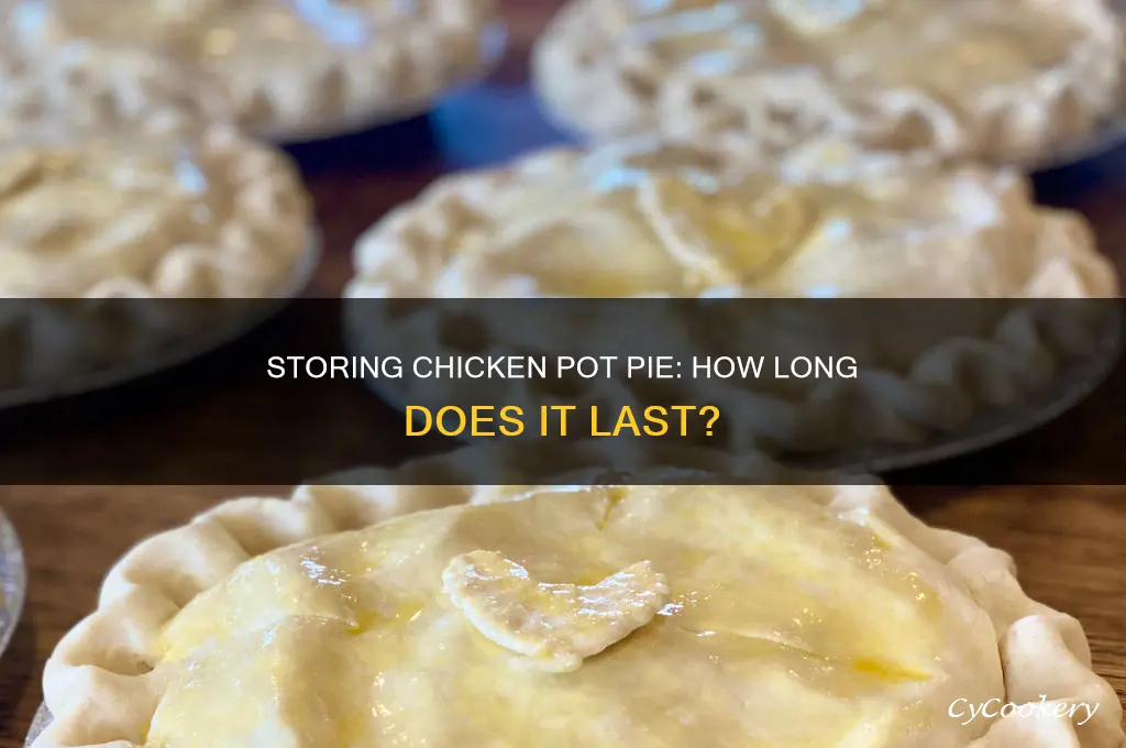 how long is cooked chicken pot pie good for