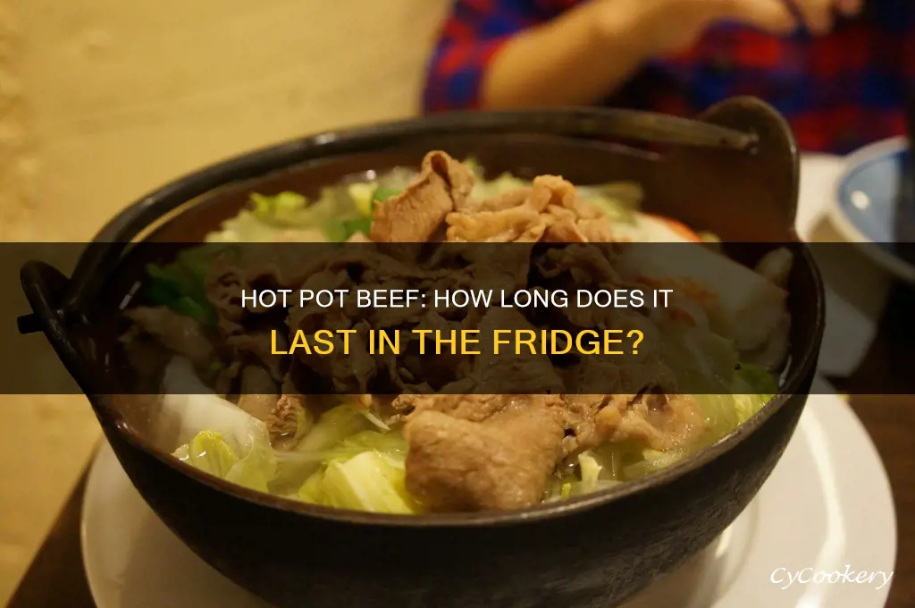 how long is hot pot beef good in the fridge