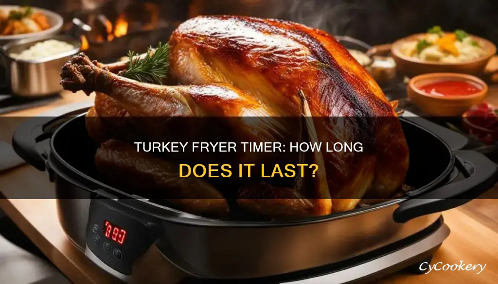 how long is the timer on a turkey fryer