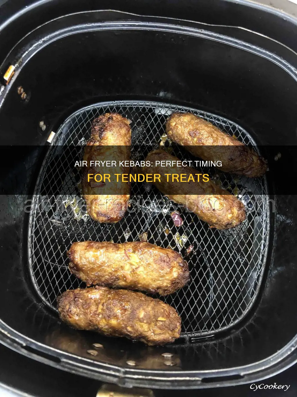 how long kebabs in air fryer