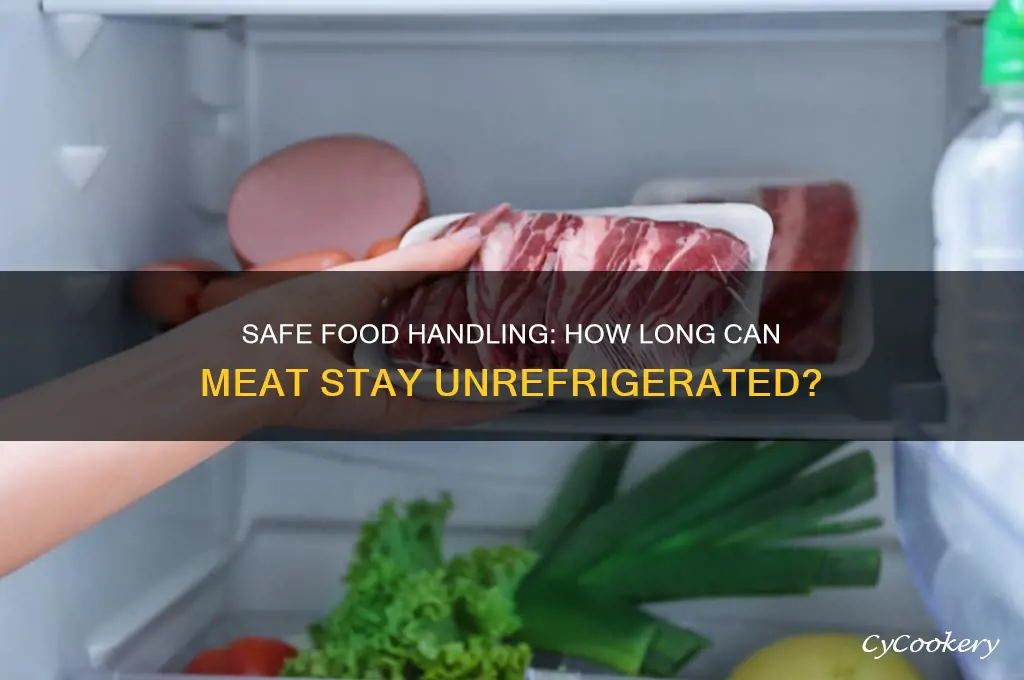 how long meat can stay out without being refrigerated