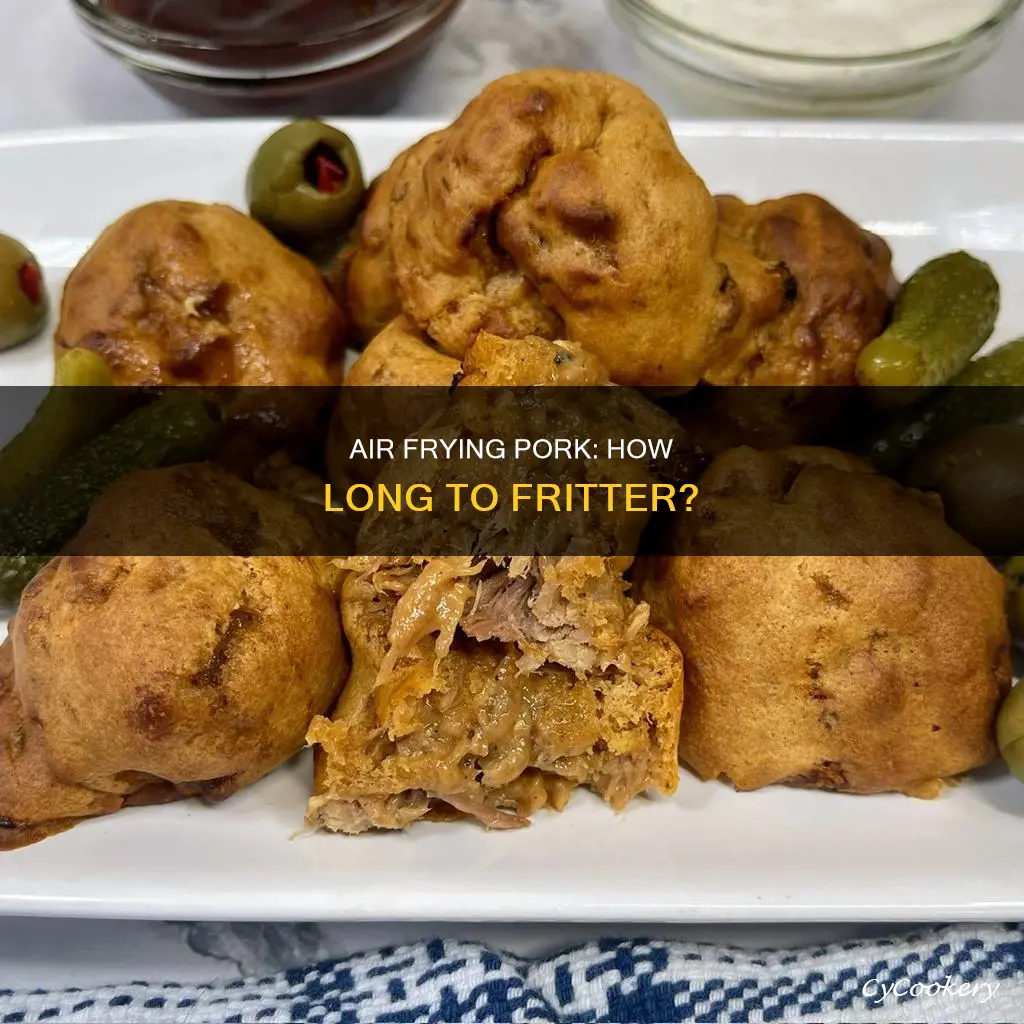 how long pork fritter in air fryer