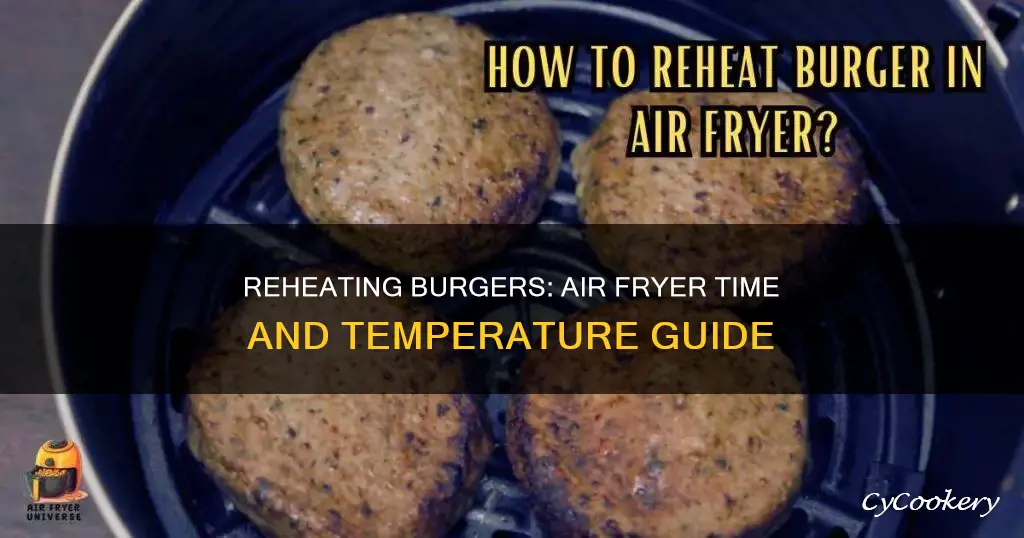 how long reheat burger in air fryer