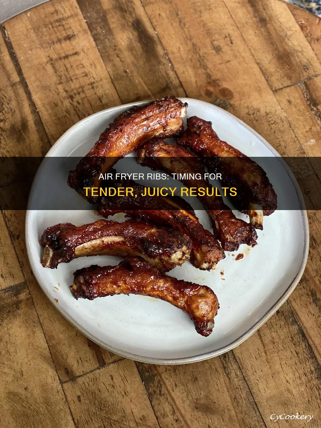 how long ribs in air fryer