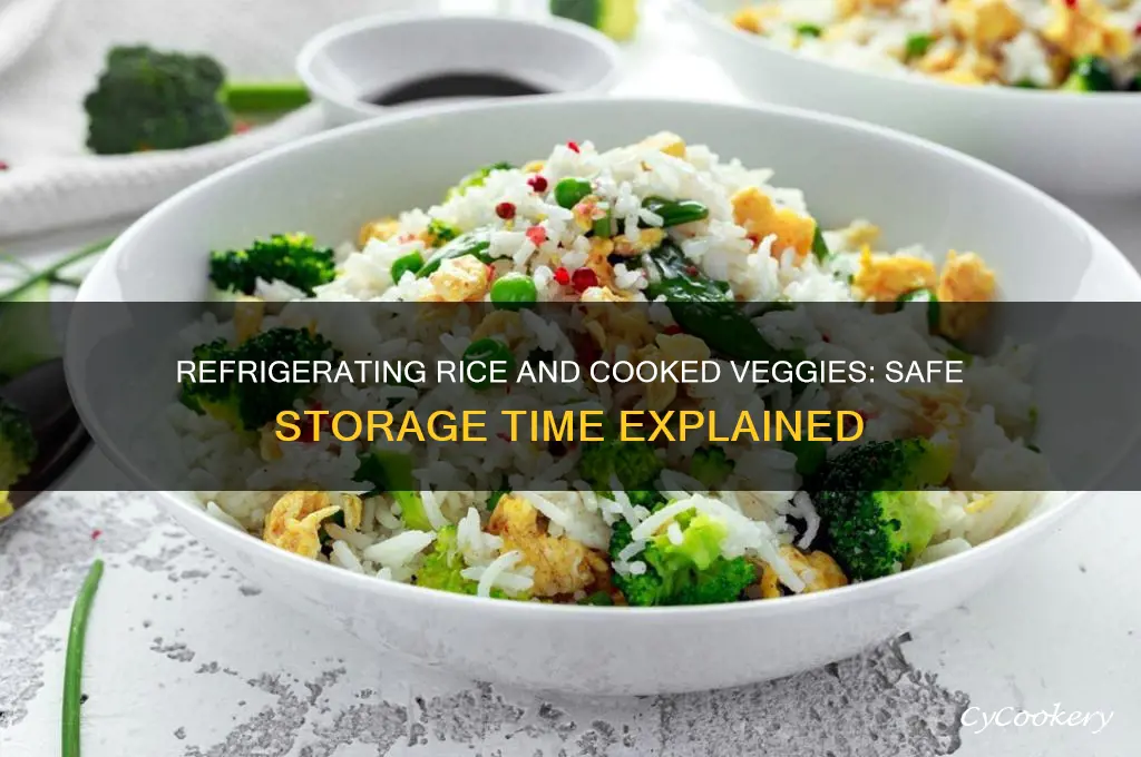 how long rice in cooked vegetables can be refrigerated