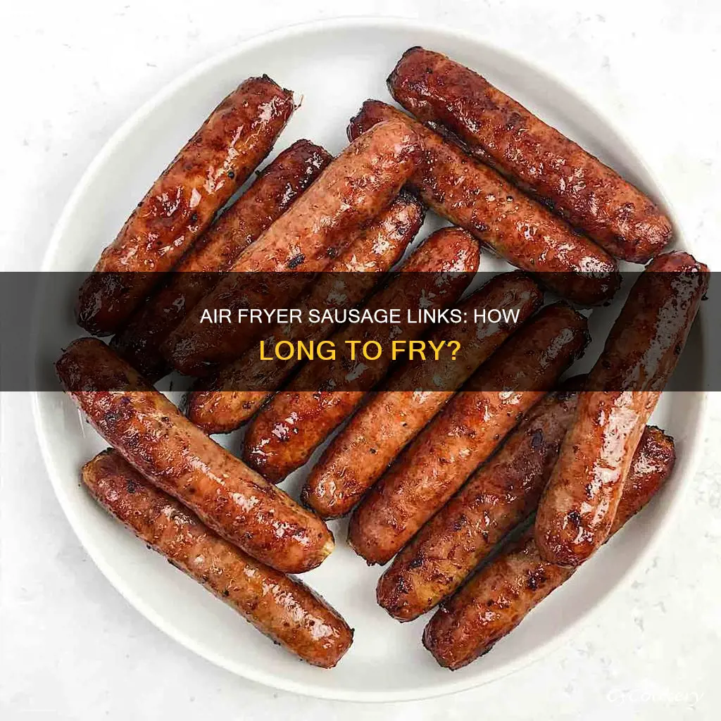 how long sausage links in air fryer