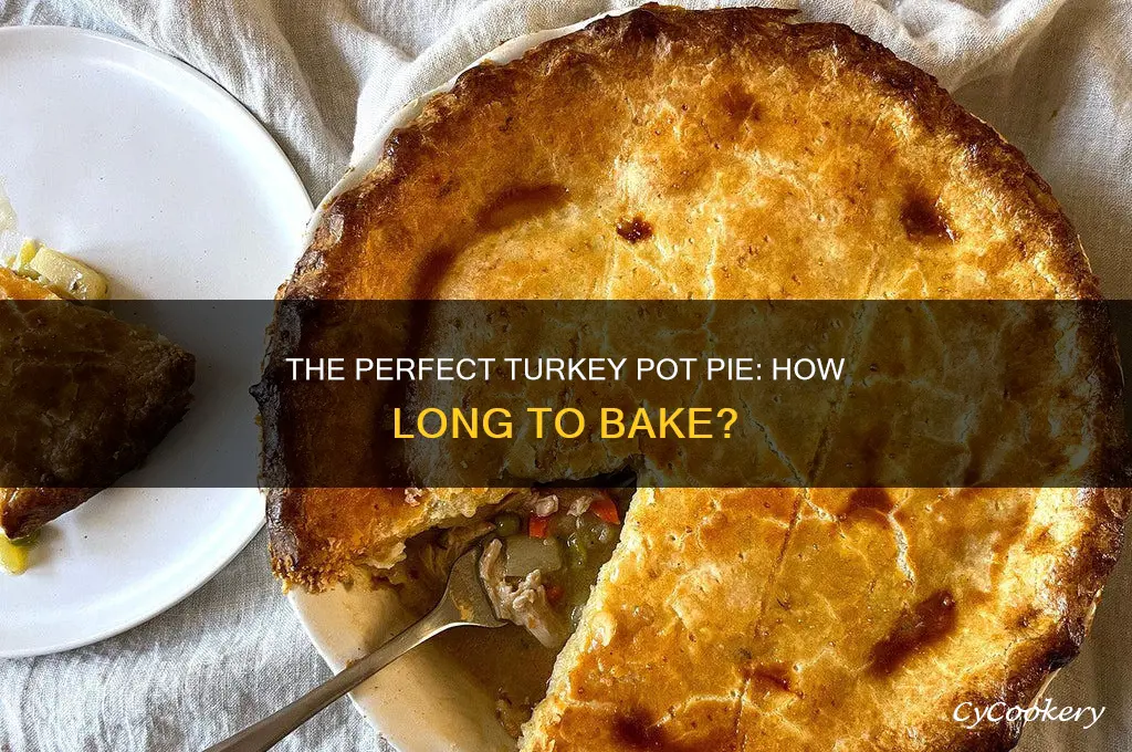 how long should a frozen turkey pot pie cook