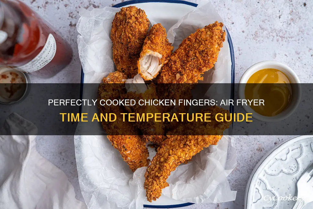 how long should checken fiingers cook in an air fryer