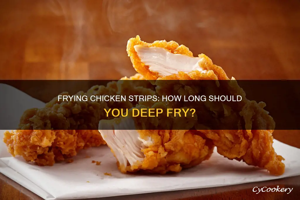 how long should fry chicken strips in a deep fryer