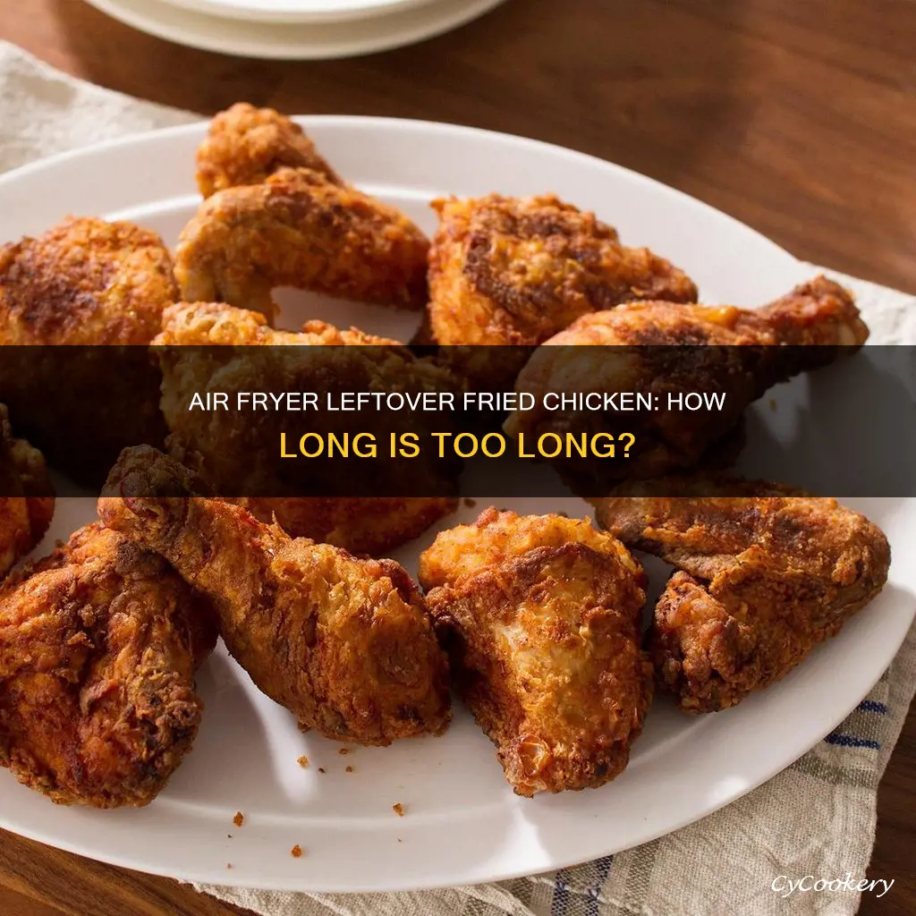 how long should i air fryer leftover fried chicken