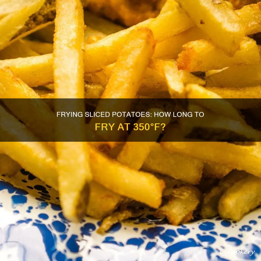 how long sliced potatoes in 350 oil fryer