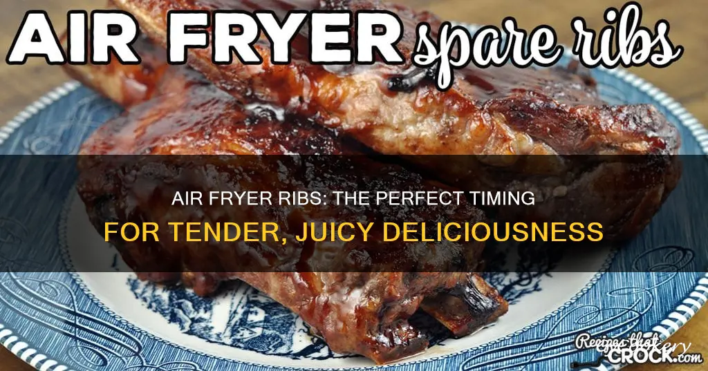 how long spoar ribs air fryer oven