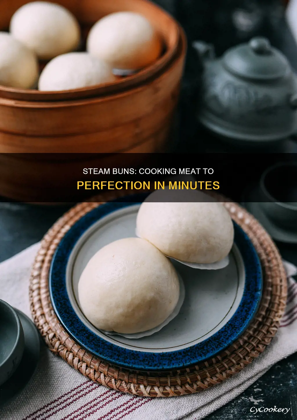 how long steam buns to cook meat