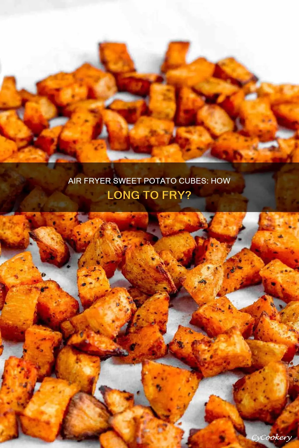 how long sweet potato cubes in air fryer