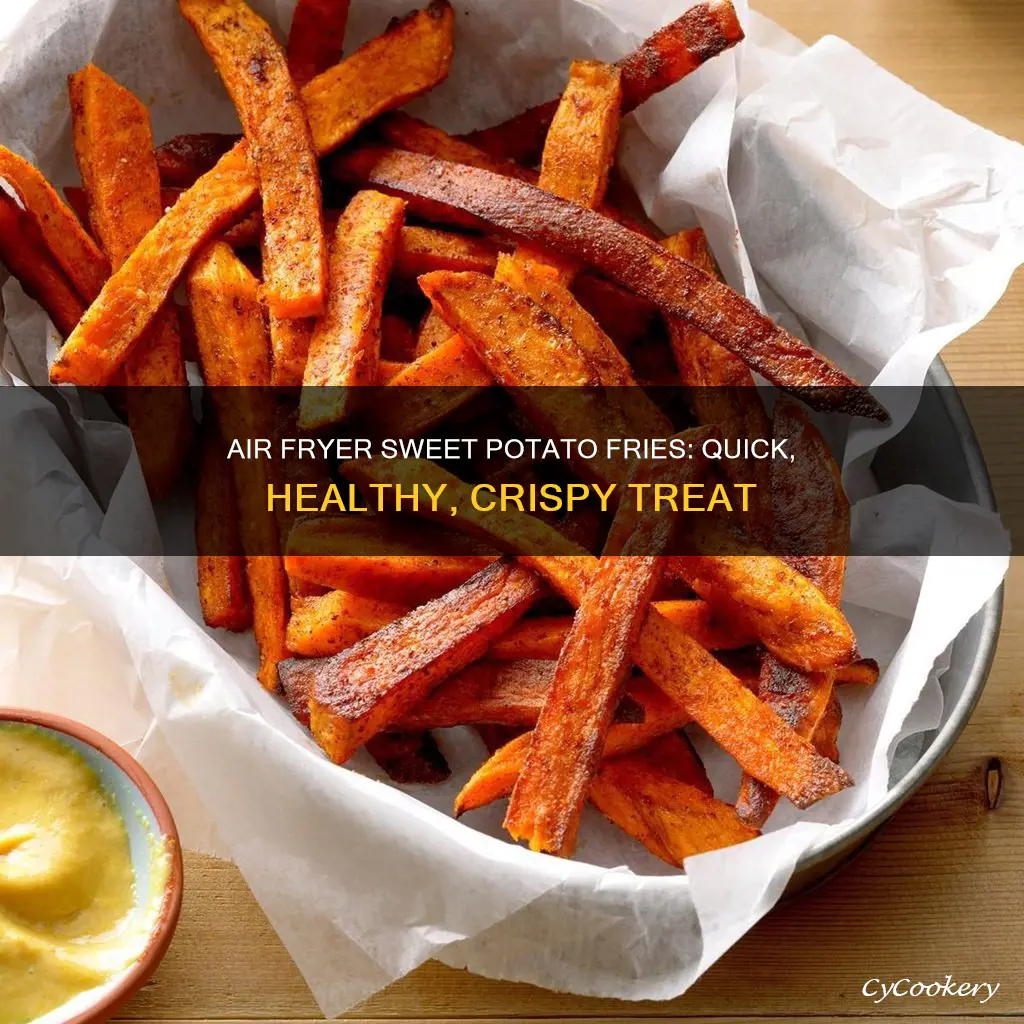 how long sweet potato fries in air fryer no oil