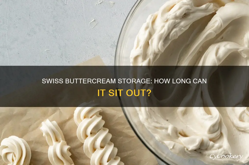 how long swiss butter cream can be out of refrigerator