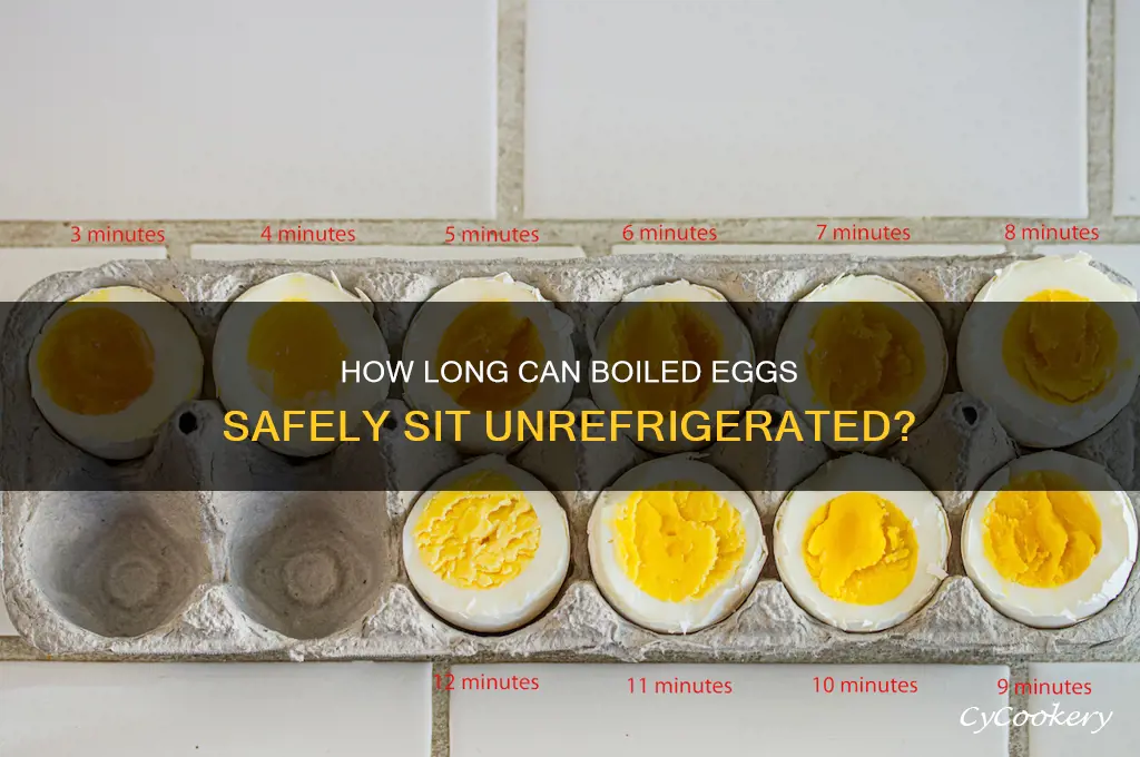 how long time can boiled egg stay out of refrigerator