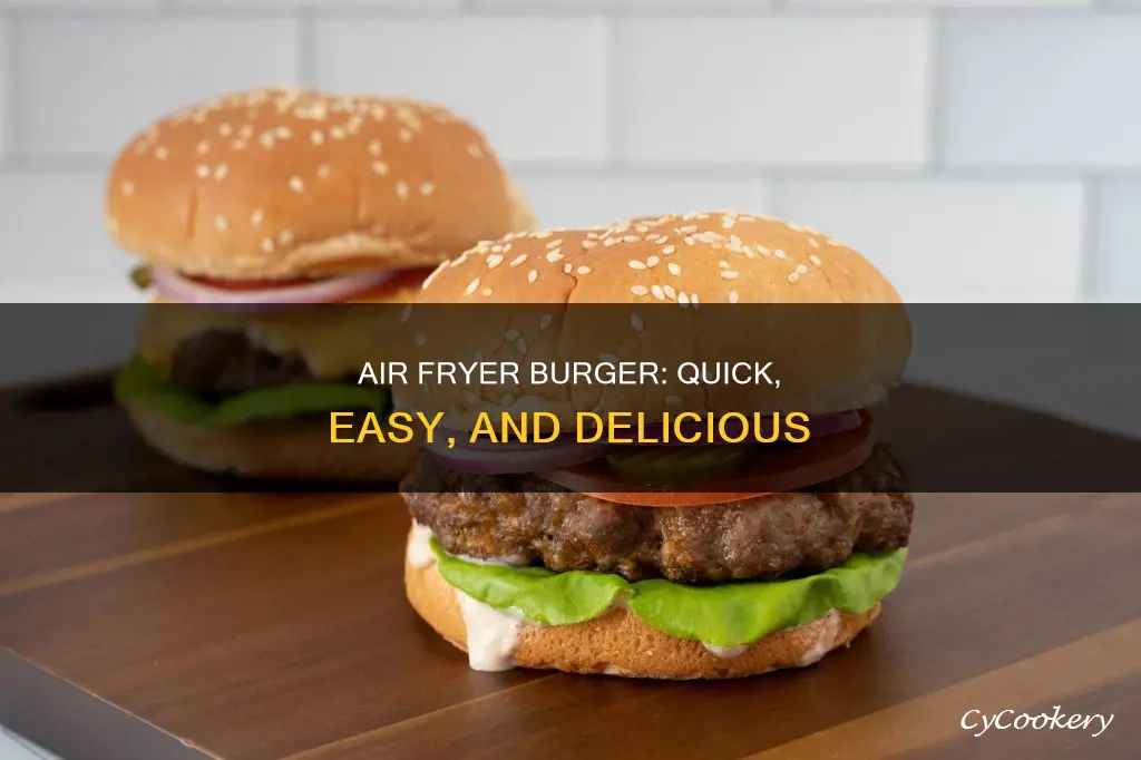 how long to air fryer 8 oz burger