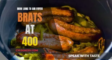 Air Frying Brats: 400 Degrees, How Long?