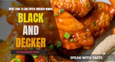 Air Frying Chicken Wings: A Quick Black+Decker Guide