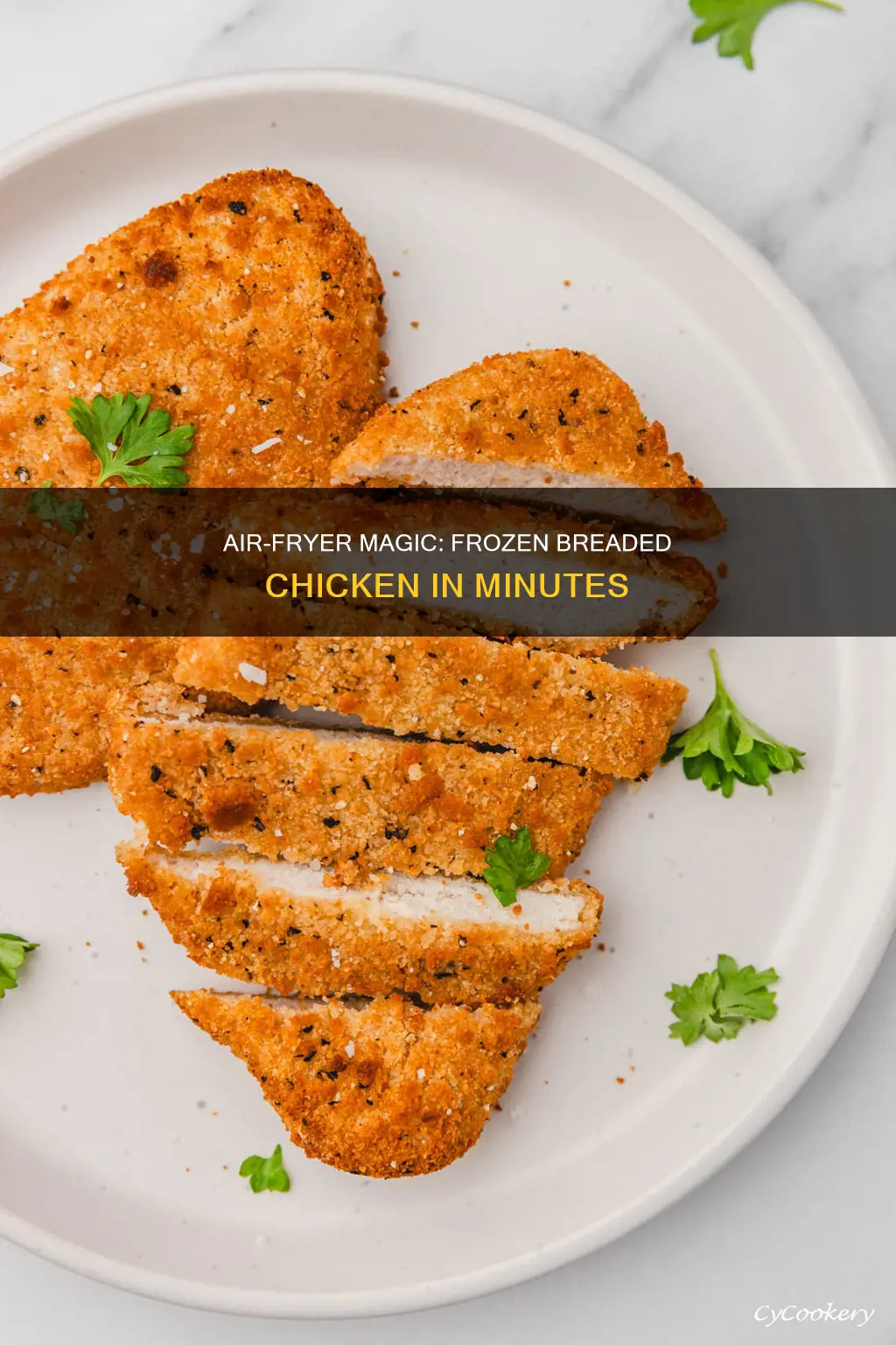 how long to air fryer frozen breaded chicken breast