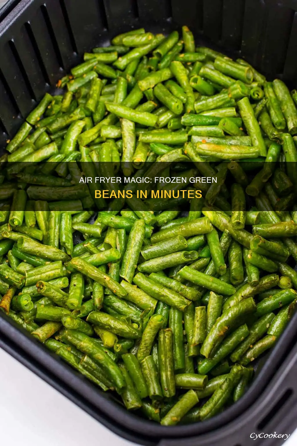 how long to air fryer frozen green beans